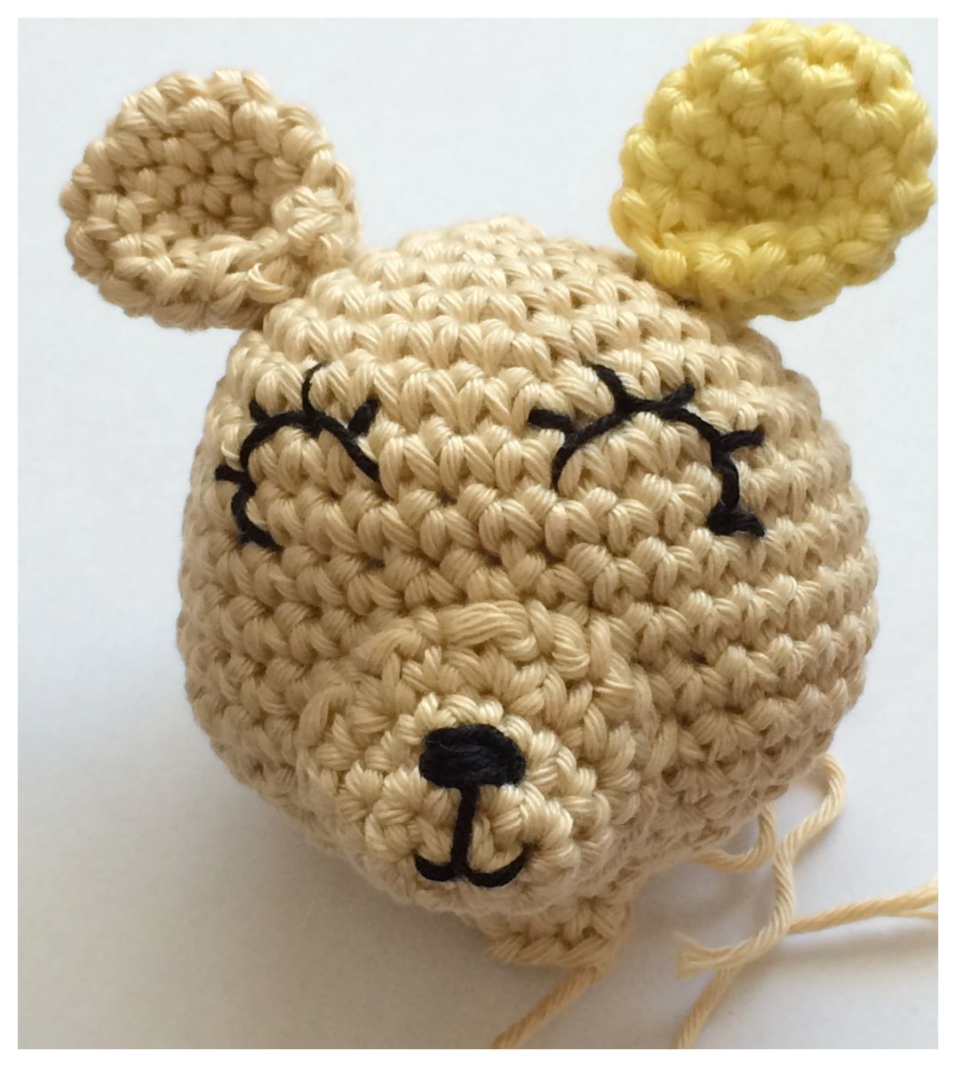 Blog-Inhaltsbild für 'Schmusetuch Bärli, kostenlose Häkelanleitung'